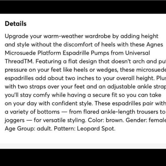 Universal Thread 8 wide animal print sandals - Picture 3 of 3